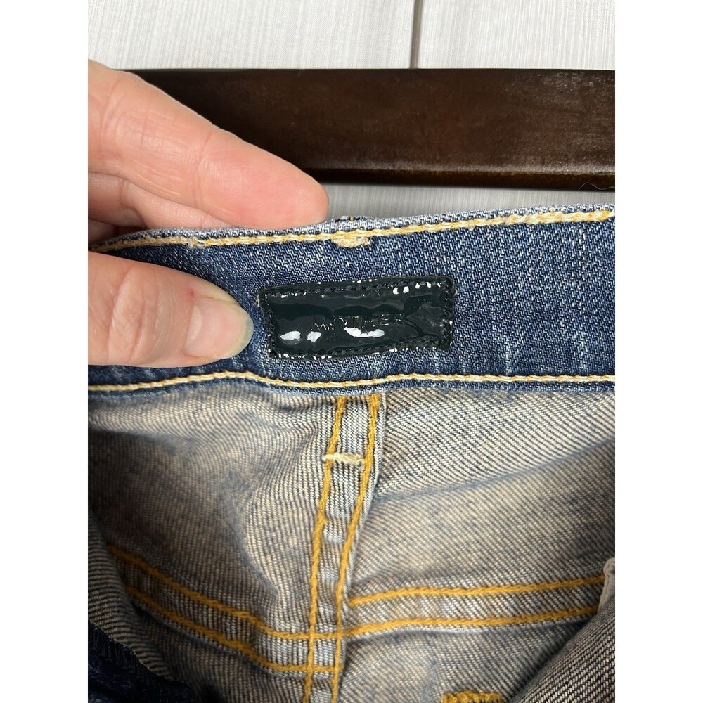 Mother Jeans Womens 27 Blue The Looker Skinny Mid Rise Stretch Dark Wash Denim - Picture 7 of 14